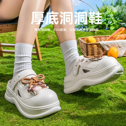 洞洞鞋女款2025新款外穿厚底海邊沙灘防滑包頭超火涼拖鞋女士夏季 洞洞鞋女款2025新款外穿厚底海邊沙灘防滑包頭超火涼拖鞋女士夏季