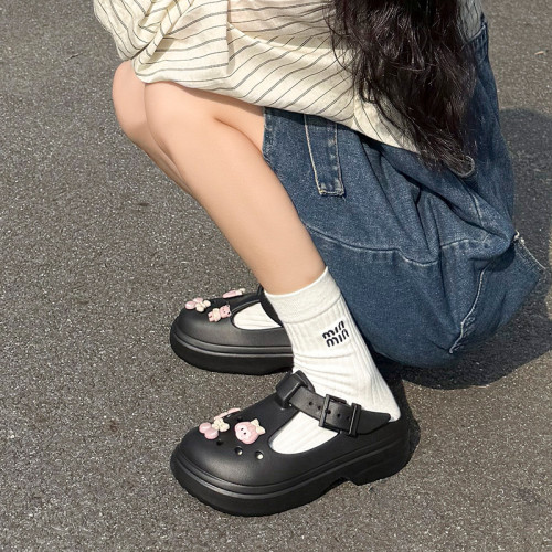 甜美風diy配飾2025年夏日新款厚底包頭涼拖鞋親子款可愛卡通洞洞 甜美風diy配飾2025年夏日新款厚底包頭涼拖鞋親子款可愛卡通洞洞