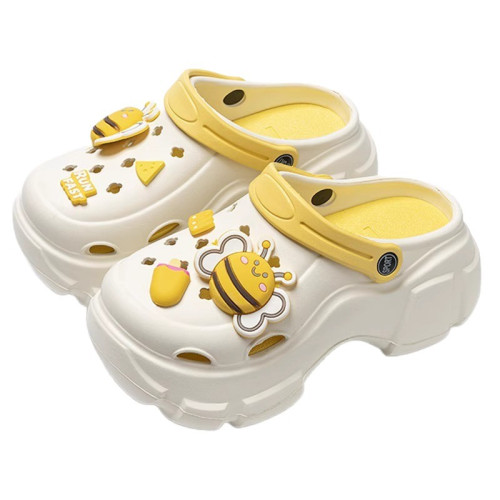 超火厚底洞洞鞋女款夏季外穿增高可愛DIY踩屎感沙灘包頭涼拖鞋女 超火厚底洞洞鞋女款夏季外穿增高可愛DIY踩屎感沙灘包頭涼拖鞋女