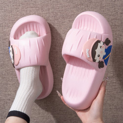 踩屎感涼拖鞋女夏季新款外穿可愛情侶一對室內家居防滑厚底拖鞋男