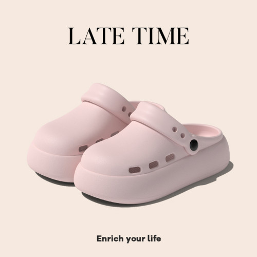 簡約純色eva洞洞鞋女夏室內居家軟底防滑包頭外穿沙灘涼拖鞋透氣 簡約純色eva洞洞鞋女夏室內居家軟底防滑包頭外穿沙灘涼拖鞋透氣