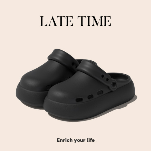 簡約純色eva洞洞鞋女夏室內居家軟底防滑包頭外穿沙灘涼拖鞋透氣 簡約純色eva洞洞鞋女夏室內居家軟底防滑包頭外穿沙灘涼拖鞋透氣