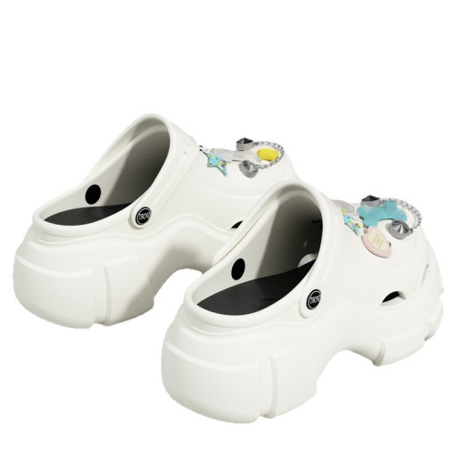 新款eva外穿高跟洞洞鞋英文配飾女款厚底洞洞鞋女夏外穿防滑拖鞋 新款eva外穿高跟洞洞鞋英文配飾女款厚底洞洞鞋女夏外穿防滑拖鞋