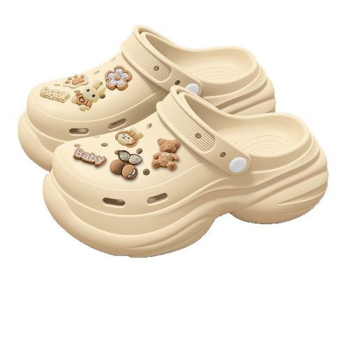 孕婦防滑洞洞鞋女2025新款夏季外穿厚底逛街度假包頭半涼拖鞋女士 孕婦防滑洞洞鞋女2025新款夏季外穿厚底逛街度假包頭半涼拖鞋女士