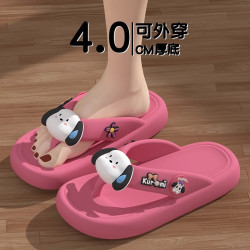 人字拖鞋女款夏季外穿可愛卡通厚底室內戶外防滑兩穿踩屎感涼拖鞋