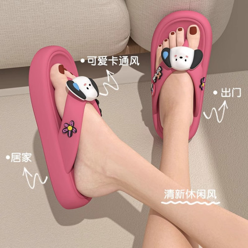 人字拖鞋女款夏季外穿可愛卡通厚底室內戶外防滑兩穿踩屎感涼拖鞋 人字拖鞋女款夏季外穿可愛卡通厚底室內戶外防滑兩穿踩屎感涼拖鞋