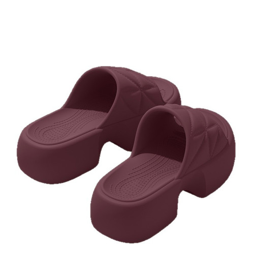 5.0cm踩屎感eva涼拖鞋女夏季家居室內增高厚底外穿軟底海邊沙灘