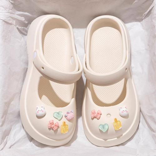 瑪麗珍洞洞鞋女夏季2025新款甜美可愛外穿軟底增高沙灘包頭涼拖鞋 瑪麗珍洞洞鞋女夏季2025新款甜美可愛外穿軟底增高沙灘包頭涼拖鞋