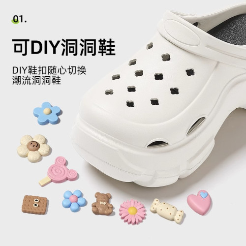 厚底增高洞洞鞋女款夏季外穿防臭網紅超火海邊沙灘絕美包頭涼鞋女 厚底增高洞洞鞋女款夏季外穿防臭網紅超火海邊沙灘絕美包頭涼鞋女