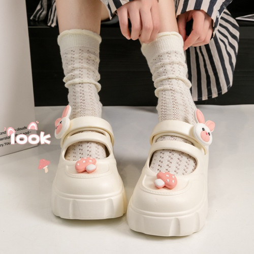 瑪麗珍洞洞鞋女款夏季2025新款網紅時尚厚底增高防滑外穿拖鞋女士 瑪麗珍洞洞鞋女款夏季2025新款網紅時尚厚底增高防滑外穿拖鞋女士