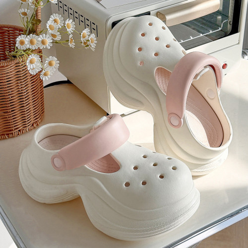 足弓厚底洞洞鞋女夏季外穿海邊沙灘防滑透氣兩穿eva拖鞋女款 足弓厚底洞洞鞋女夏季外穿海邊沙灘防滑透氣兩穿eva拖鞋女款