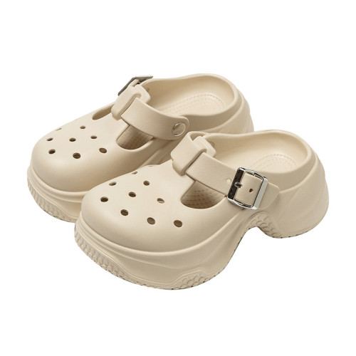 踩屎感厚底增高洞洞鞋女夏季外穿2025新款海邊沙灘eva松糕涼拖鞋 踩屎感厚底增高洞洞鞋女夏季外穿2025新款海邊沙灘eva松糕涼拖鞋