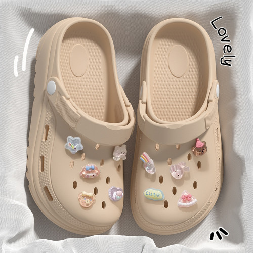 踩屎感洞洞鞋女款夏季2025新款防滑厚底防滑增高沙灘涼鞋女士外穿 踩屎感洞洞鞋女款夏季2025新款防滑厚底防滑增高沙灘涼鞋女士外穿