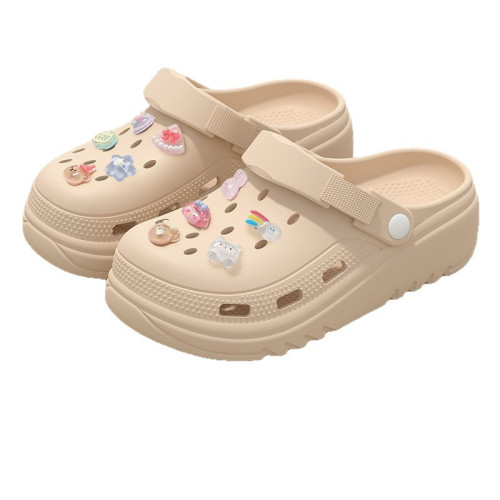 踩屎感洞洞鞋女款夏季2025新款防滑厚底防滑增高沙灘涼鞋女士外穿 踩屎感洞洞鞋女款夏季2025新款防滑厚底防滑增高沙灘涼鞋女士外穿