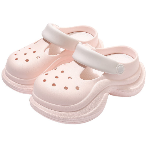 足弓厚底洞洞鞋女夏季外穿海邊沙灘防滑透氣兩穿eva拖鞋女款 足弓厚底洞洞鞋女夏季外穿海邊沙灘防滑透氣兩穿eva拖鞋女款