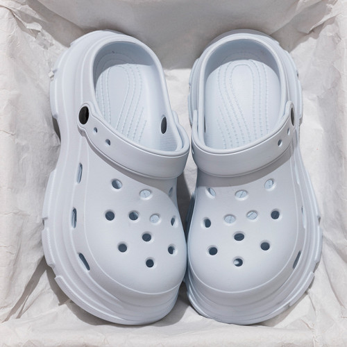 增高洞洞鞋女夏季新款外穿沙灘厚底防臭辦公室替換包頭涼拖鞋女士 增高洞洞鞋女夏季新款外穿沙灘厚底防臭辦公室替換包頭涼拖鞋女士