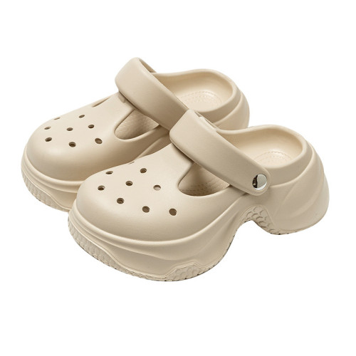 踩屎感小個子增高小蠻腰洞洞鞋女海邊沙灘時尚網紅松糕涼拖鞋 踩屎感小個子增高小蠻腰洞洞鞋女海邊沙灘時尚網紅松糕涼拖鞋