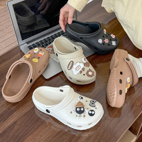 EVA護士洞洞鞋女款夏季2025新款踩屎感厚底透氣防滑外穿拖鞋女士 EVA護士洞洞鞋女款夏季2025新款踩屎感厚底透氣防滑外穿拖鞋女士