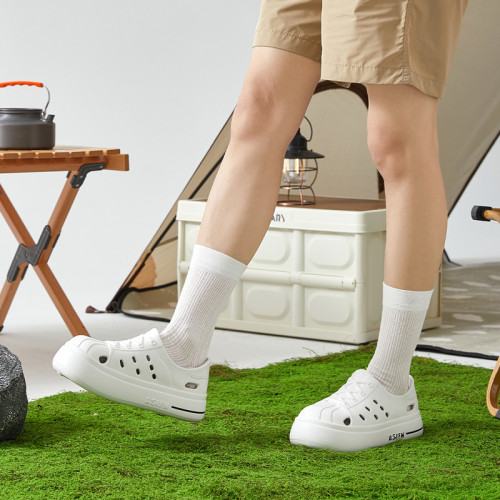 溯谿洞洞鞋女士夏季外穿沙灘厚底透氣防滑包跟eva涼拖鞋女款 溯谿洞洞鞋女士夏季外穿沙灘厚底透氣防滑包跟eva涼拖鞋女款