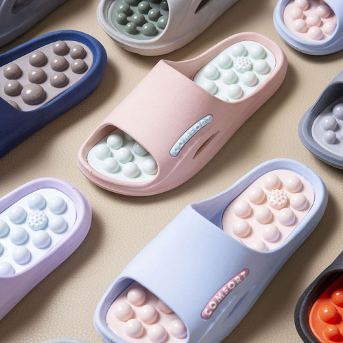 按摩拖鞋男士夏季家居室內軟底防滑老人足療養生涼拖鞋女 按摩拖鞋男士夏季家居室內軟底防滑老人足療養生涼拖鞋女