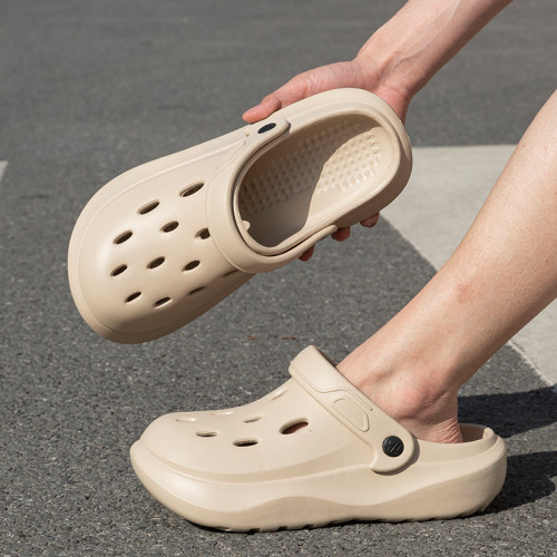 洞洞鞋男夏季外穿厚底踩屎感戶外運動海邊沙灘兩穿開車包頭涼拖鞋 洞洞鞋男夏季外穿厚底踩屎感戶外運動海邊沙灘兩穿開車包頭涼拖鞋