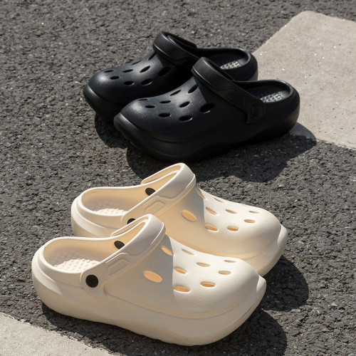 洞洞鞋男夏季外穿厚底踩屎感戶外運動海邊沙灘兩穿開車包頭涼拖鞋 洞洞鞋男夏季外穿厚底踩屎感戶外運動海邊沙灘兩穿開車包頭涼拖鞋