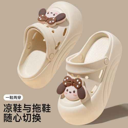 2025年新款夏季涼鞋女加厚底防滑耐磨洞洞踩屎感軟底沙灘兩穿拖鞋 2025年新款夏季涼鞋女加厚底防滑耐磨洞洞踩屎感軟底沙灘兩穿拖鞋