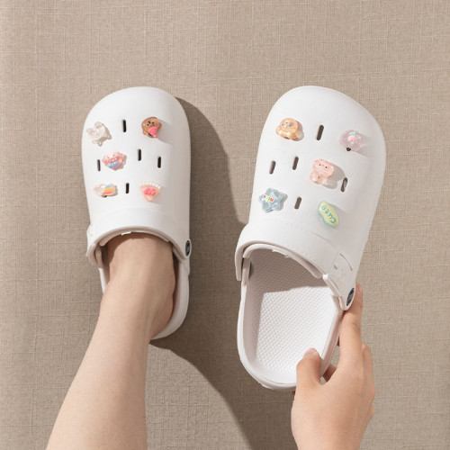 踩屎感洞洞鞋女款2025新款夏季外穿軟底防滑防臭辦公室包頭拖鞋女 踩屎感洞洞鞋女款2025新款夏季外穿軟底防滑防臭辦公室包頭拖鞋女