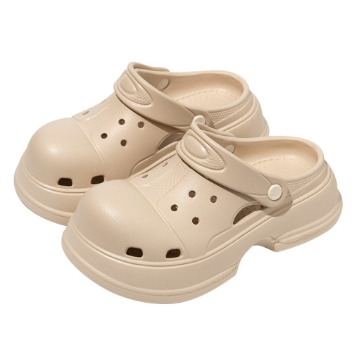 馬蹄洞洞鞋女生個性夏季沙灘可愛包頭戶外穿防滑高跟涼拖鞋女士 馬蹄洞洞鞋女生個性夏季沙灘可愛包頭戶外穿防滑高跟涼拖鞋女士