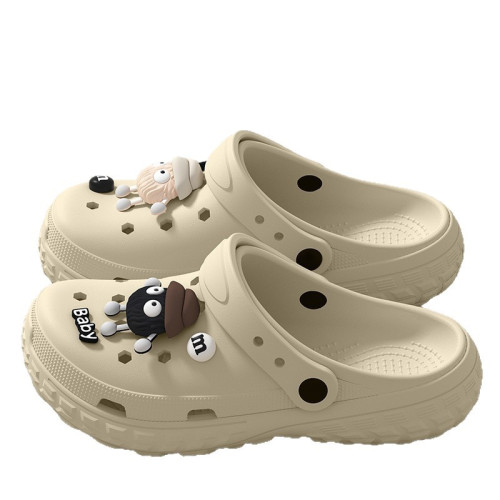 洞洞鞋男士2025夏季新款外穿EVA厚底防滑舒適沙灘情侶拖鞋男士夏 洞洞鞋男士2025夏季新款外穿EVA厚底防滑舒適沙灘情侶拖鞋男士夏