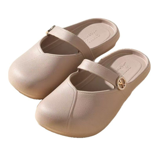 2025新款女士半拖涼鞋辦公日常時尚休閒EVA輕盈不累腳春夏涼拖鞋