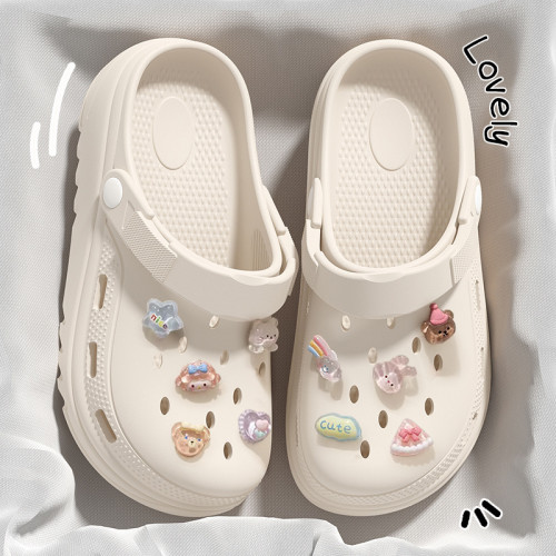 雲朵泡芙洞洞鞋女夏季2025新款防滑厚底eva情侶涼拖鞋女款夏外穿 雲朵泡芙洞洞鞋女夏季2025新款防滑厚底eva情侶涼拖鞋女款夏外穿