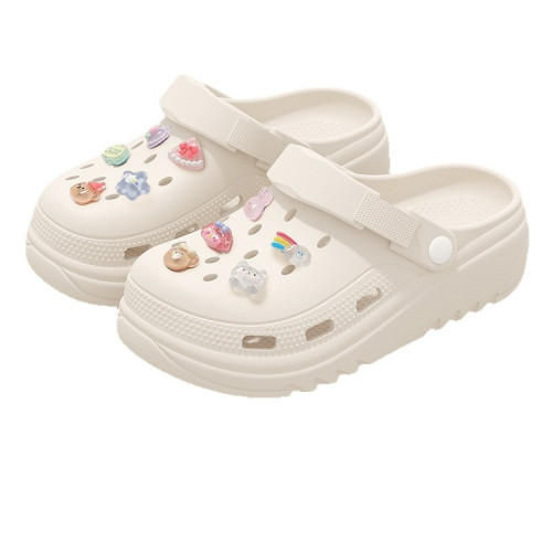 雲朵泡芙洞洞鞋女夏季2025新款防滑厚底eva情侶涼拖鞋女款夏外穿 雲朵泡芙洞洞鞋女夏季2025新款防滑厚底eva情侶涼拖鞋女款夏外穿