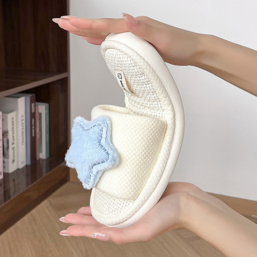 四季款亞麻拖鞋女士室內家居可愛2025新款吸汗防滑透氣棉麻拖鞋女 四季款亞麻拖鞋女士室內家居可愛2025新款吸汗防滑透氣棉麻拖鞋女