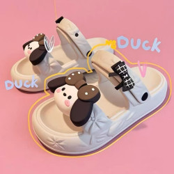 【】網紅新款甜美可愛蝴蝶結軟底涼拖鞋夏季外穿踩屎感拖鞋