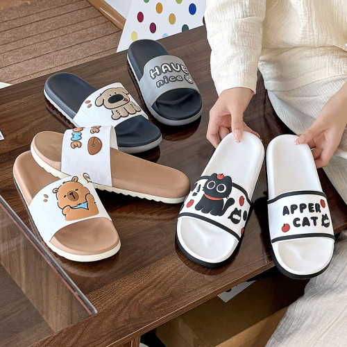 2025夏季新款家居男女夏季小恐龍呆萌卡通透氣防滑EVA一字拖鞋男 2025夏季新款家居男女夏季小恐龍呆萌卡通透氣防滑EVA一字拖鞋男