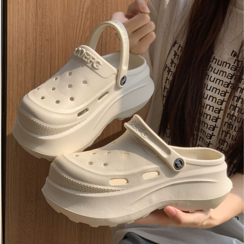 厚底增高洞洞鞋女款2025新款夏季外穿沙灘eva防滑軟底拖鞋女 厚底增高洞洞鞋女款2025新款夏季外穿沙灘eva防滑軟底拖鞋女