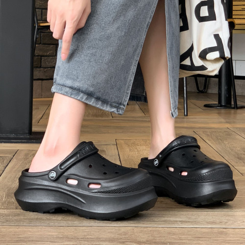 厚底增高洞洞鞋女款2025新款夏季外穿沙灘eva防滑軟底拖鞋女 厚底增高洞洞鞋女款2025新款夏季外穿沙灘eva防滑軟底拖鞋女