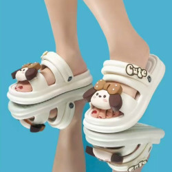 【】2025新款厚底可愛時尚海邊百搭休閒雙條帶涼鞋女軟底涼拖