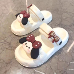 【】網紅新款甜美可愛蝴蝶結軟底涼拖鞋夏季外穿踩屎感拖鞋