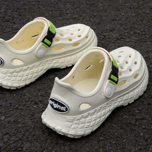 踩屎感包頭涼拖鞋男夏季運動外穿2025爆款厚底防滑洞洞鞋男士透氣 踩屎感包頭涼拖鞋男夏季運動外穿2025爆款厚底防滑洞洞鞋男士透氣