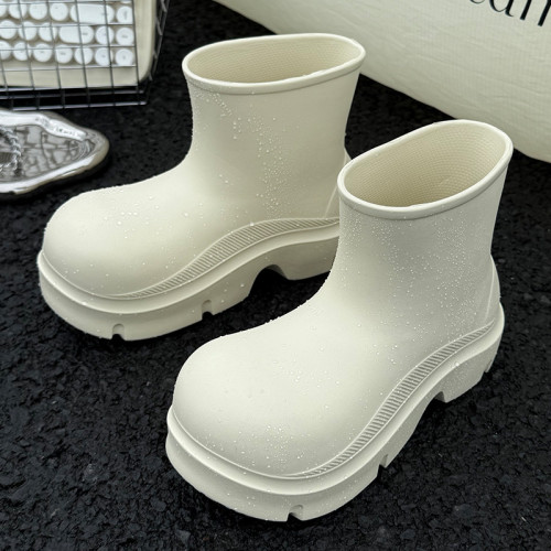 韓版時尚雨鞋女夏季外穿ins潮流厚底2025新款親子雨靴防滑防水鞋 韓版時尚雨鞋女夏季外穿ins潮流厚底2025新款親子雨靴防滑防水鞋