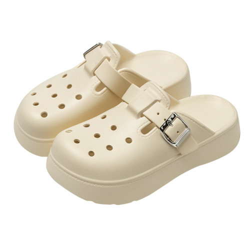 勃肯洞洞鞋2025新款沙灘防滑防臭EVA踩屎感包頭拖鞋女款夏季外穿 勃肯洞洞鞋2025新款沙灘防滑防臭EVA踩屎感包頭拖鞋女款夏季外穿