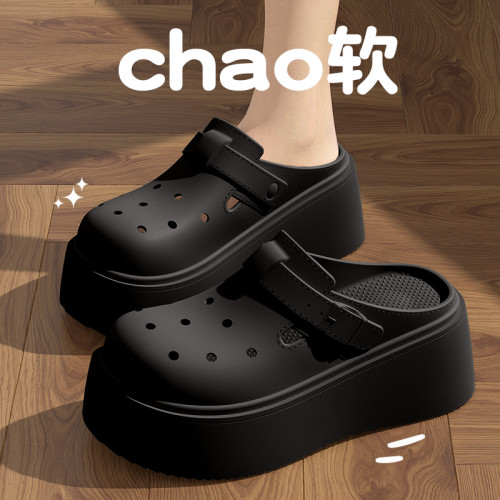 厚底勃肯洞洞鞋女2025新款夏季外穿百搭沙灘軟底休閒增高涼拖鞋女 厚底勃肯洞洞鞋女2025新款夏季外穿百搭沙灘軟底休閒增高涼拖鞋女