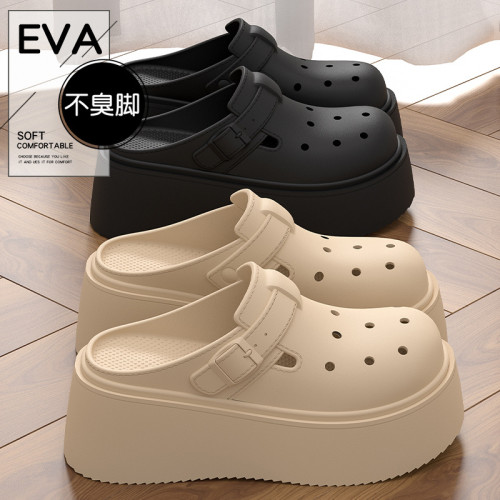 厚底勃肯洞洞鞋女2025新款夏季外穿百搭沙灘軟底休閒增高涼拖鞋女 厚底勃肯洞洞鞋女2025新款夏季外穿百搭沙灘軟底休閒增高涼拖鞋女