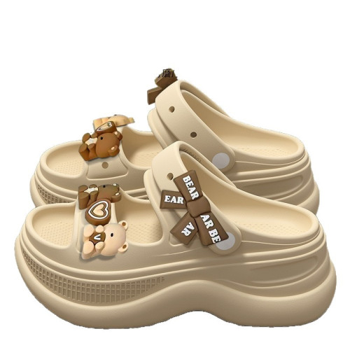 涼鞋女夏外穿2025新款厚底防滑海邊沙灘兩穿一腳蹬軟底涼拖鞋夏季