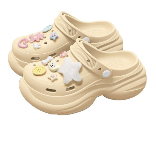 7.0cm洞洞鞋女士厚底增高夏季外穿2025新款eva防滑防臭沙灘涼拖鞋 7.0cm洞洞鞋女士厚底增高夏季外穿2025新款eva防滑防臭沙灘涼拖鞋