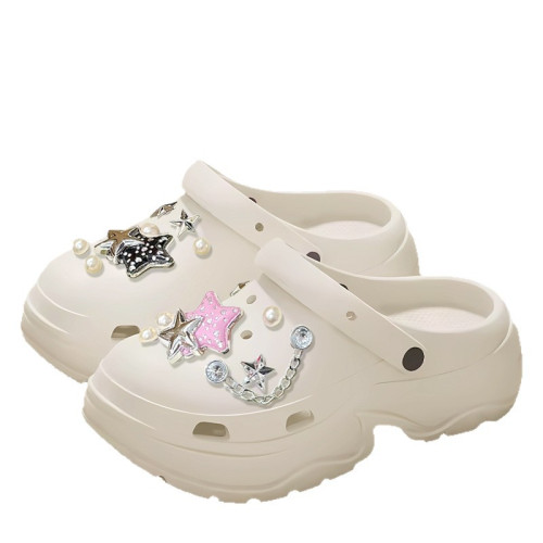 厚底增高eva洞洞鞋女款夏外穿防滑防臭2025新款網紅沙灘包頭拖鞋 厚底增高eva洞洞鞋女款夏外穿防滑防臭2025新款網紅沙灘包頭拖鞋