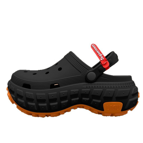 洞洞鞋男士2025新款運動涼鞋男士戶外穿厚底防滑耐磨沙灘涼拖鞋夏