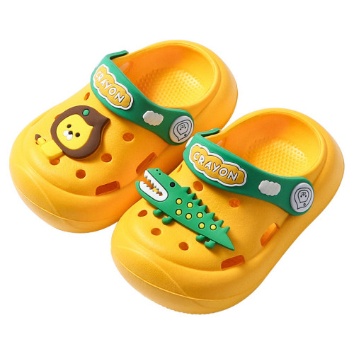 兒童洞洞鞋男童涼鞋小童軟底防滑寶寶沙灘嬰幼兒卡通兒童涼拖鞋女